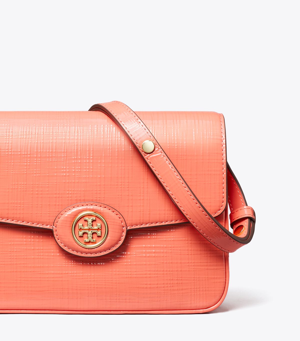 tory burch robinson crosshatched convertible shoulder bag
