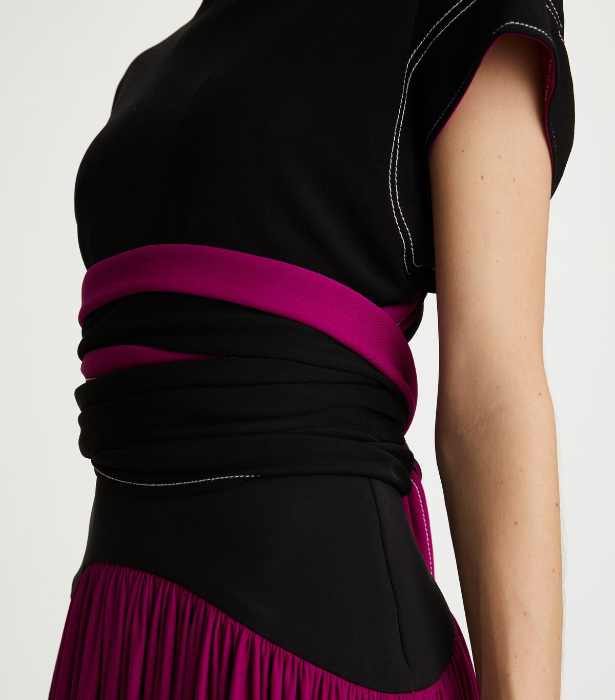 tory burch crepe jersey wrap top