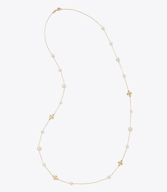 KIRA PEARL LONG  NECKLACE | 709 | Rosary Necklace