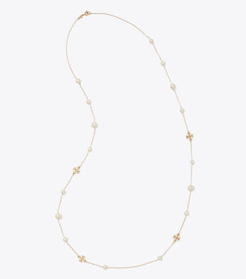 KIRA PEARL LONG  NECKLACE | 709 | Rosary Necklace