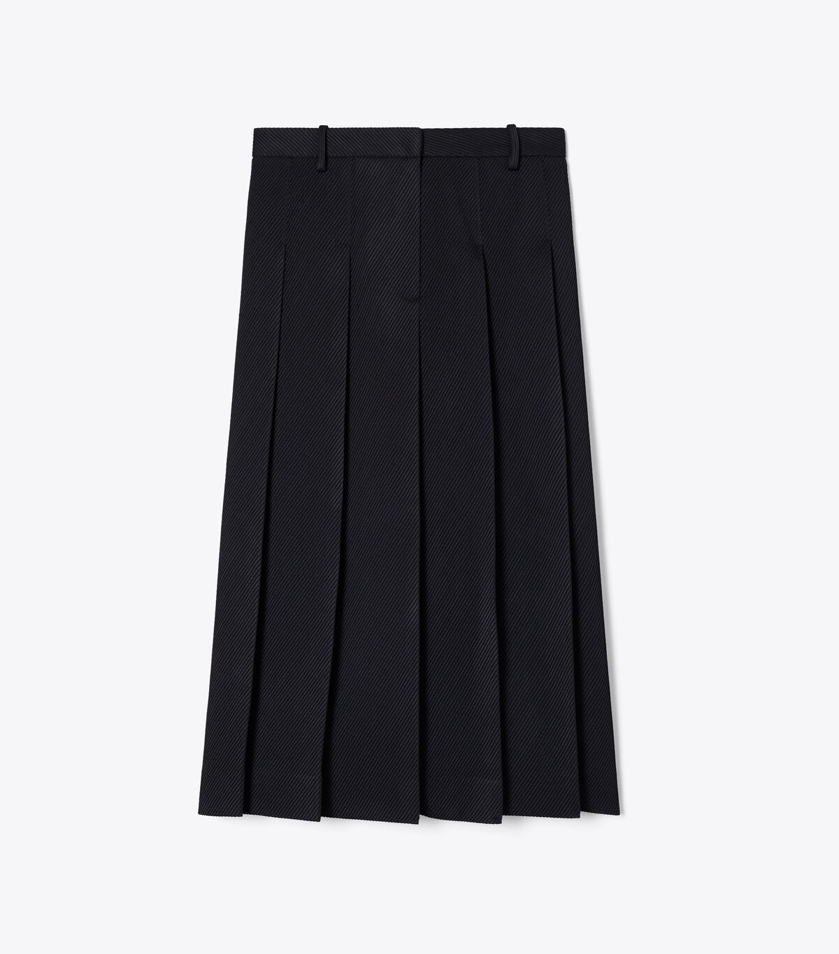 tory burch tailored twill pleated skirt