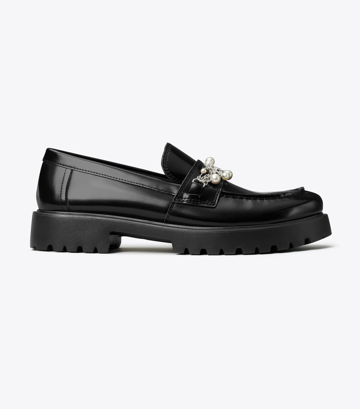 tory burch embellished classic lug loafer