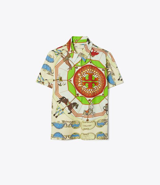 Mercerized Cotton Printed Polo