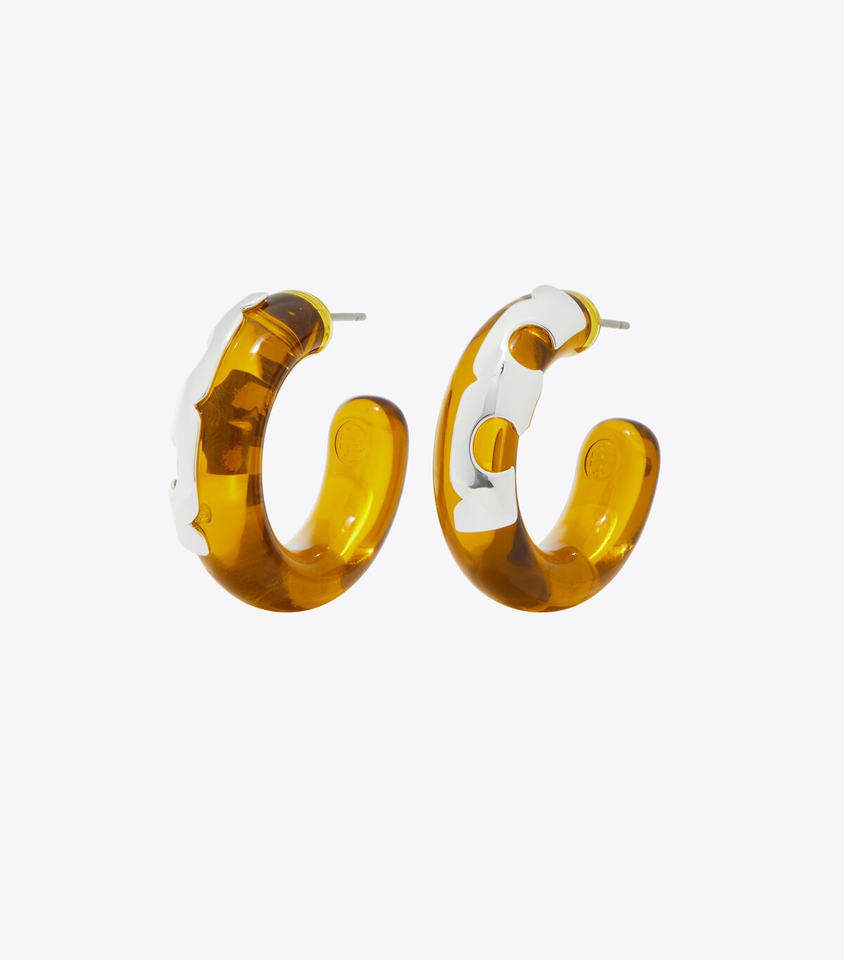 tory burch resin hoop earring