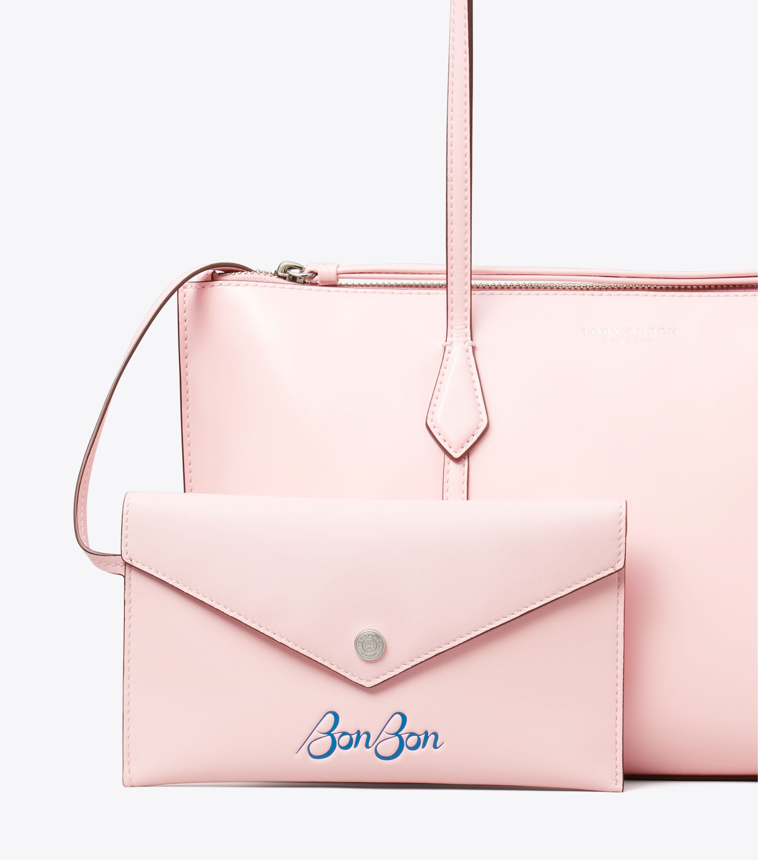 TB x BonBon Small Perry Zip Tote, Shocktart | Tory Burch KW