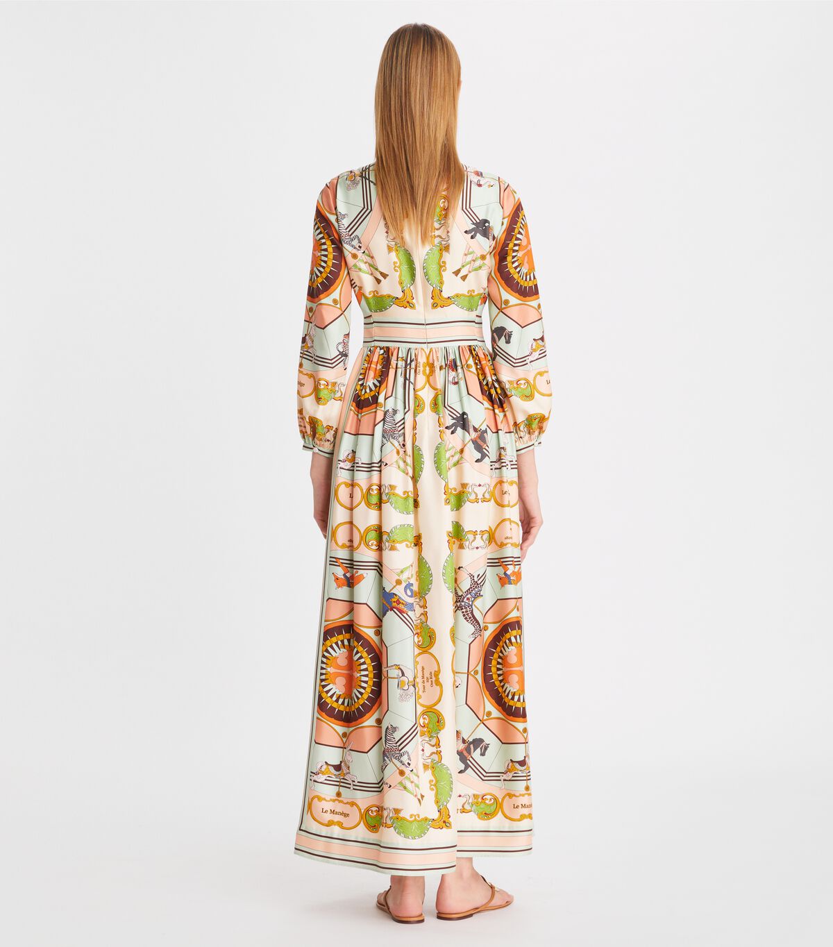 tory burch printed silk dress