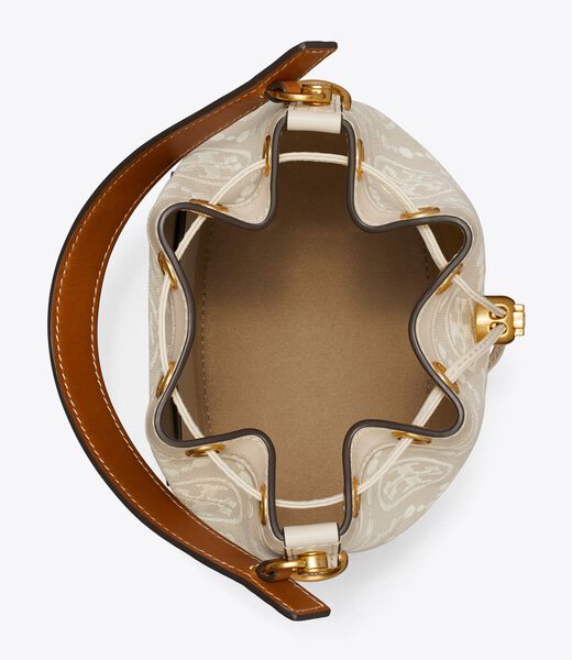tory burch t monogram bucket bag