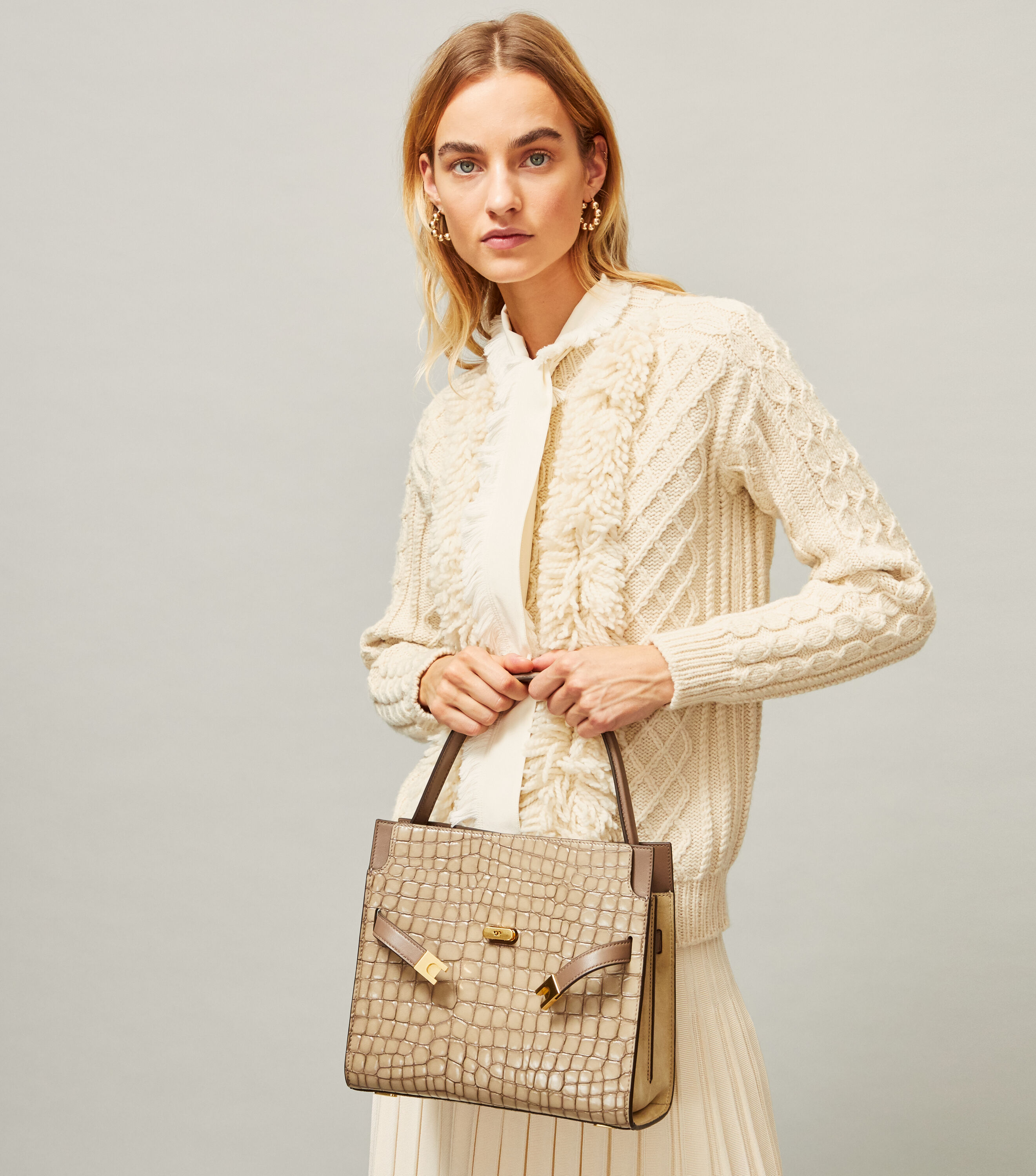Lee Radziwill Small Double Bag, Sandbox | Tory Burch KW