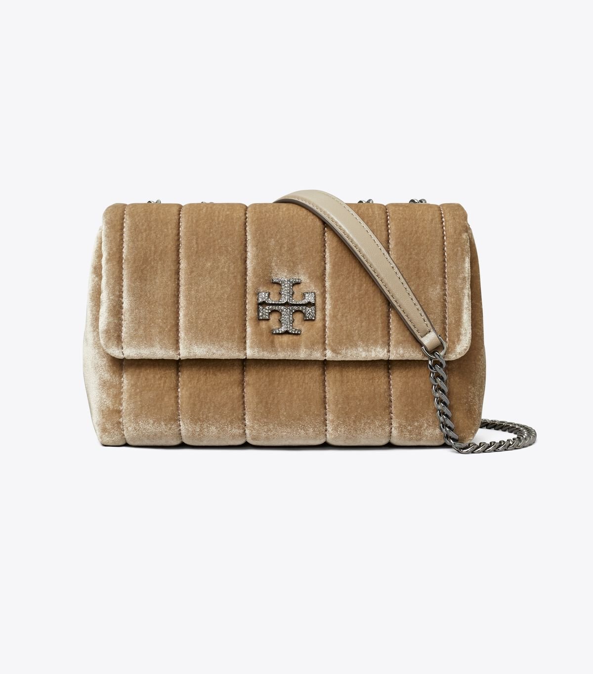 tory burch small kira velvet convertible shoulder bag
