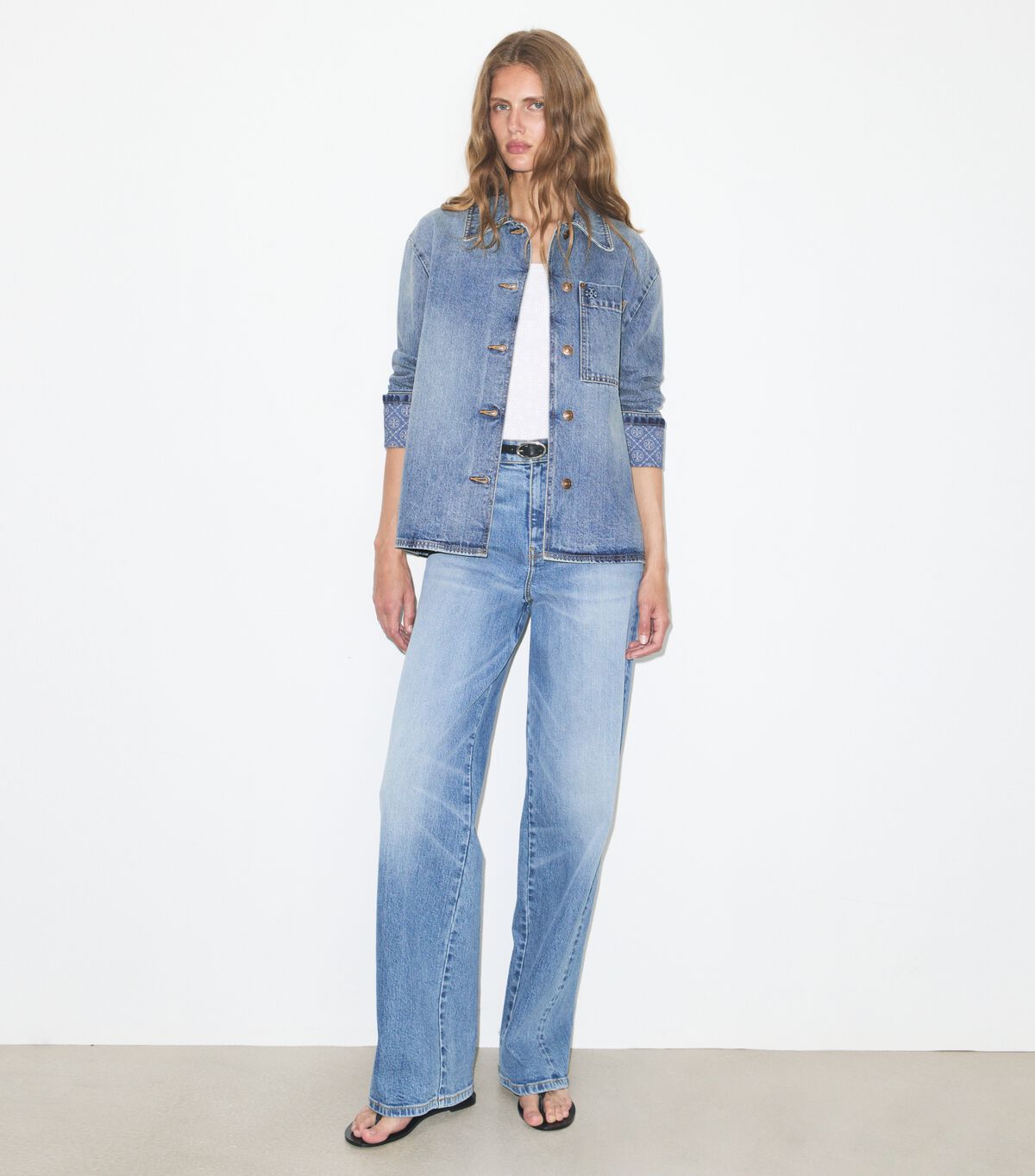 tory burch denim barn jacket