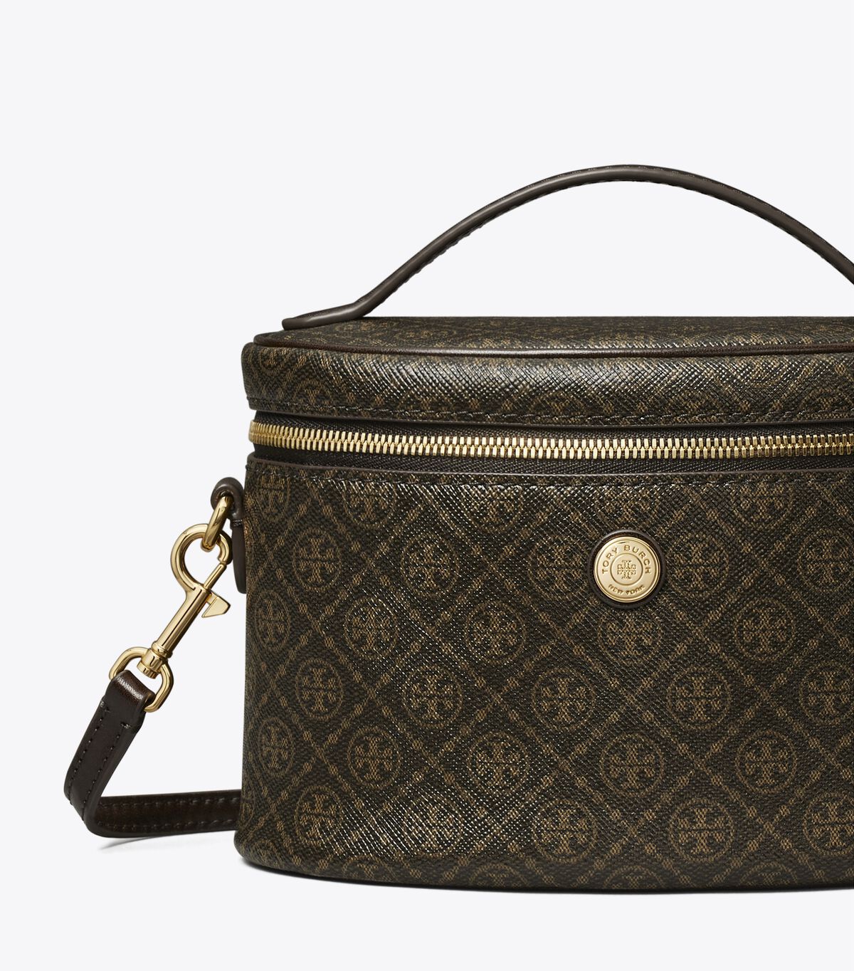 tory burch t monogram coated canvas soft vanity case