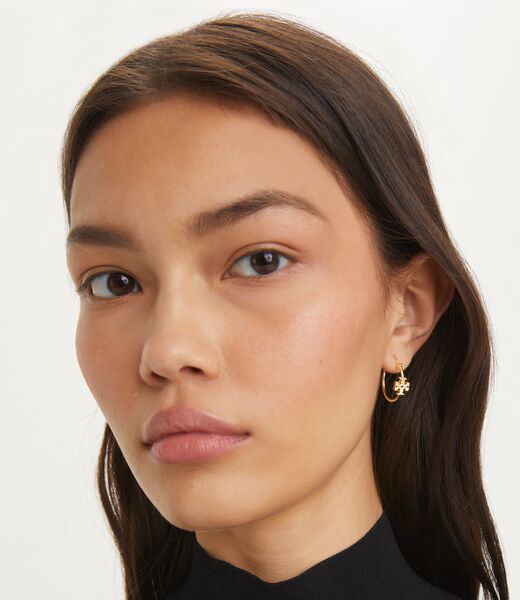 tory burch small eleanor hoop earring