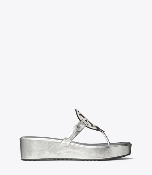tory burch miller metallic wedge sandal