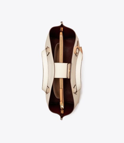 tory burch small perry triple compartment tote bag