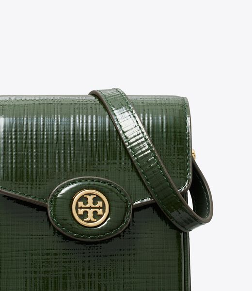 tory burch robinson crosshatched phone crossbody