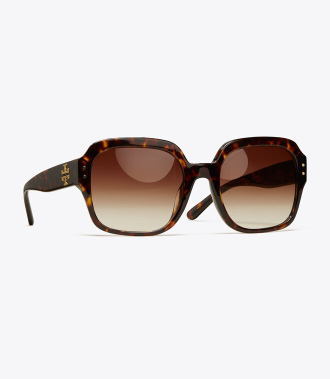 OVERSIZED SQUARE LOGO SUNGLASSES Tory Burch KWT