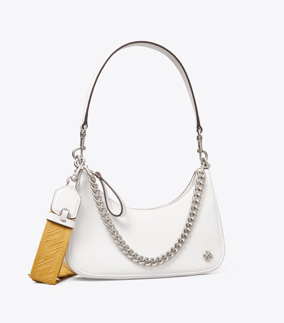 tory burch small 151 mercer spazzolato crescent bag