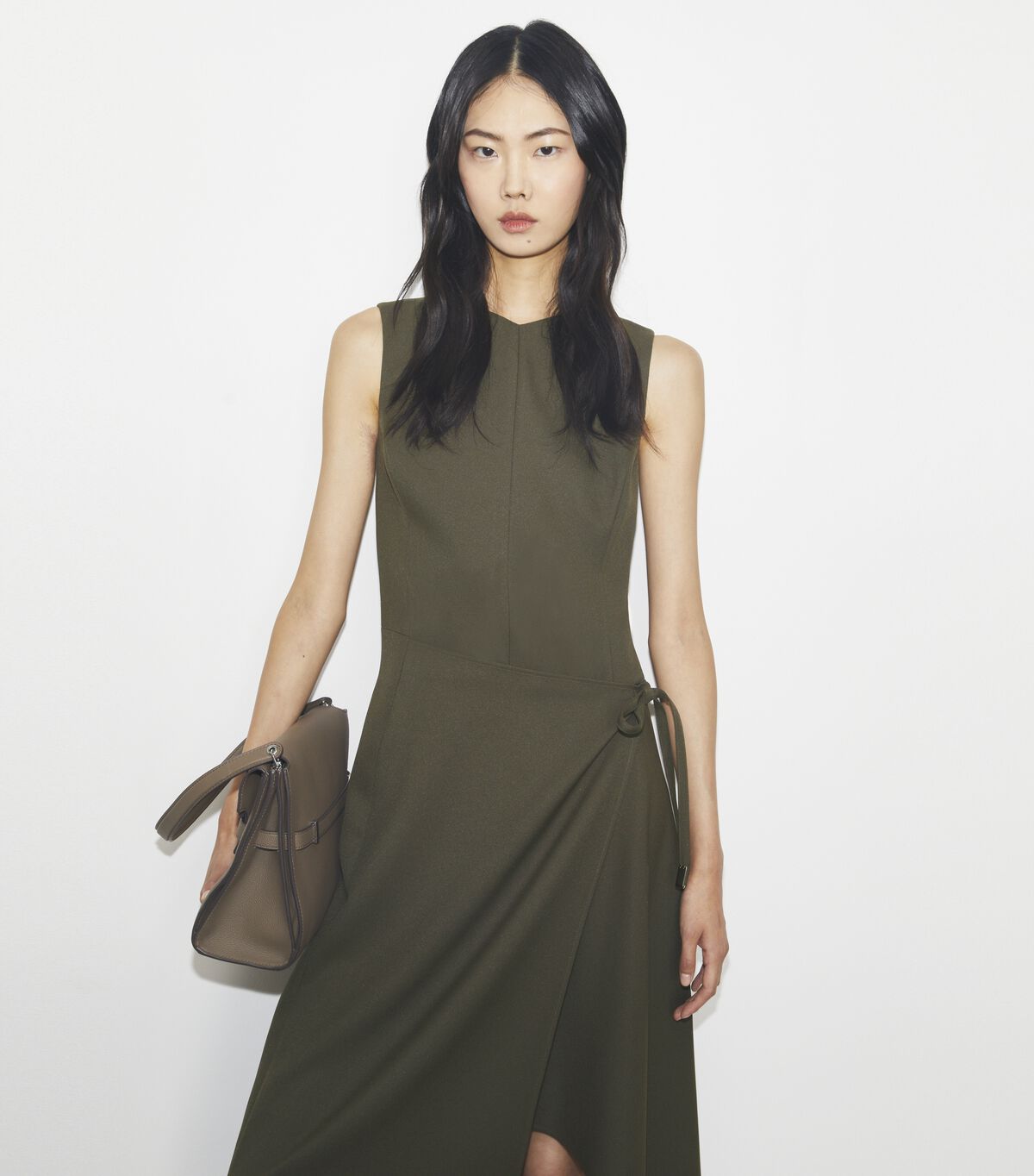 tory burch twill wrap dress