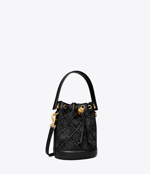tory burch mini t monogram bucket bag