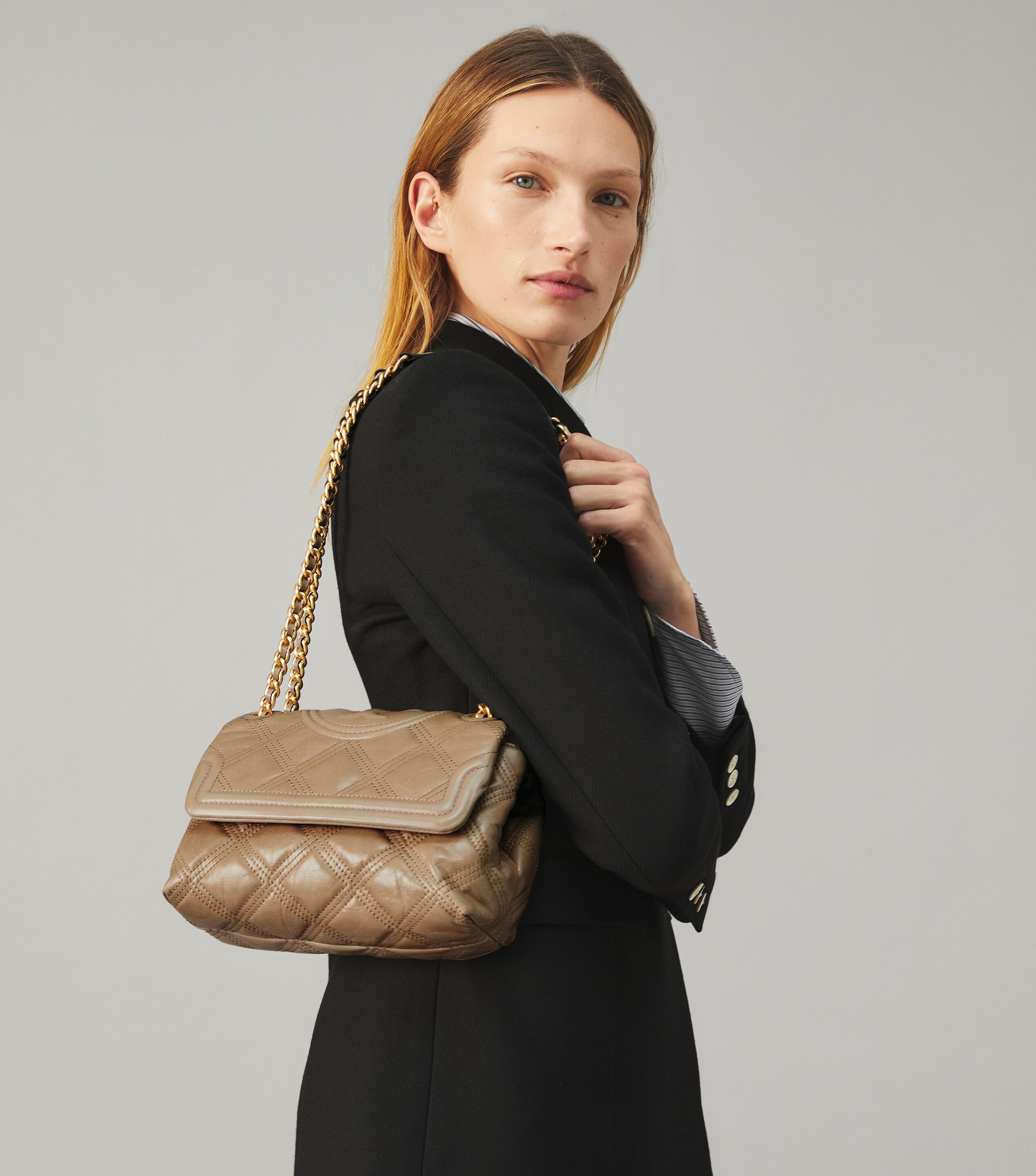 Tory burch soft clearance fleming tiramisu small