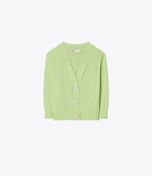 Cropped Cotton Cardigan