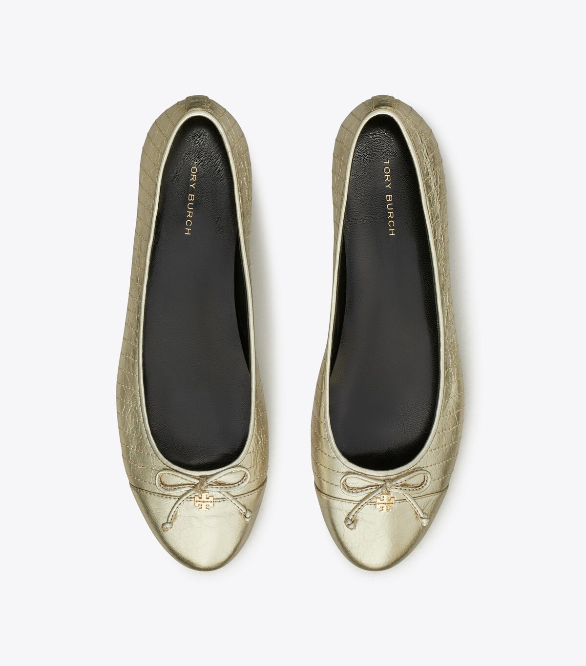 tory burch cap toe quilted ballet
