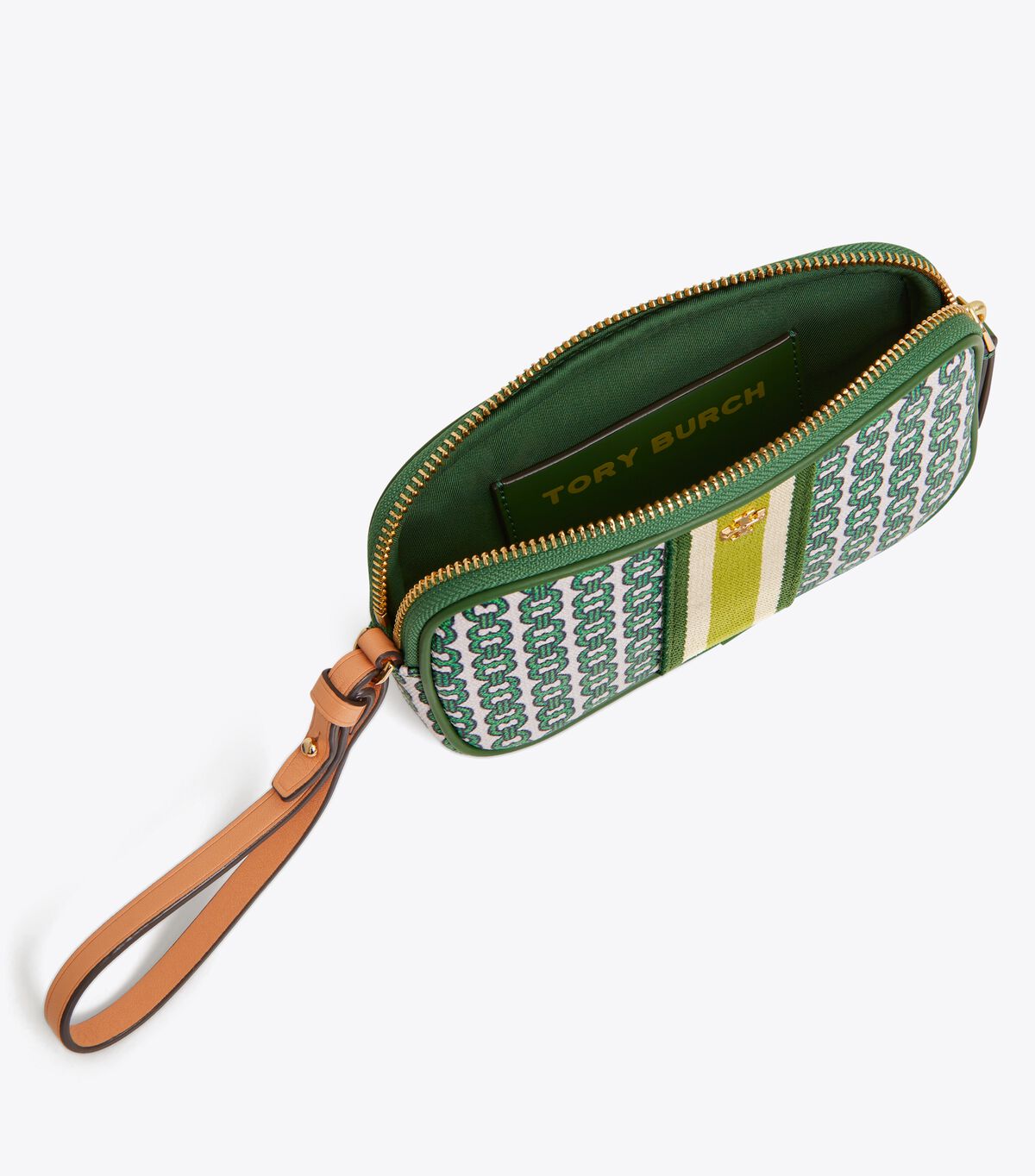 tory burch gemini link canvas wristlet