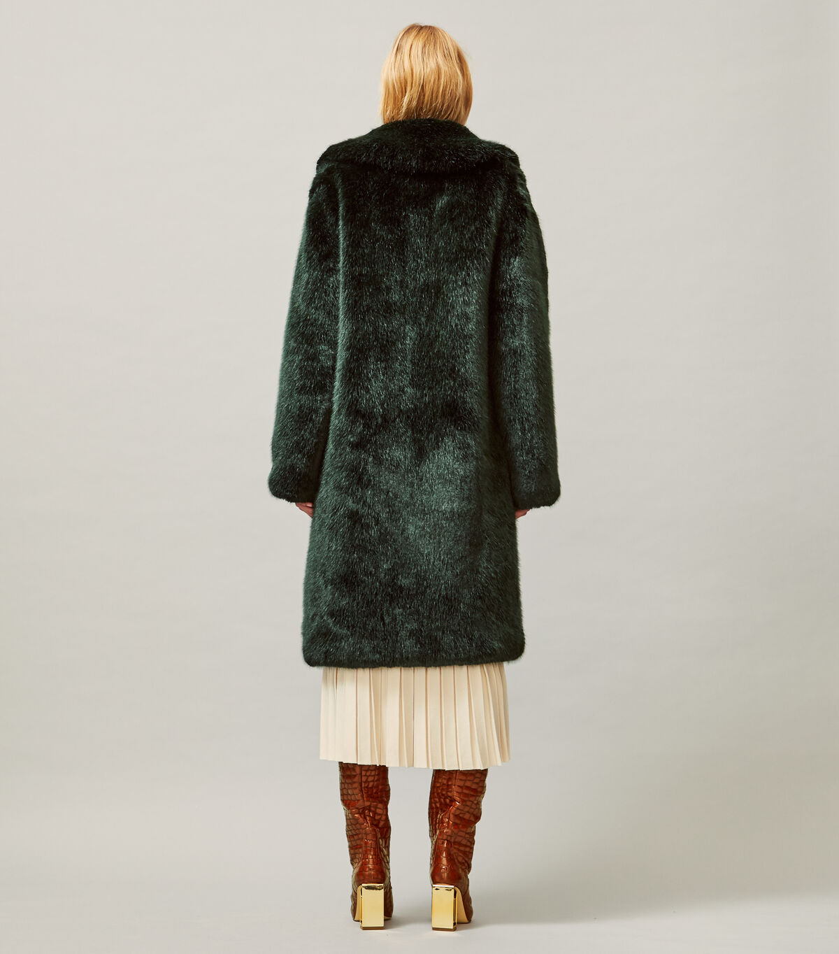 tory burch faux fur coat