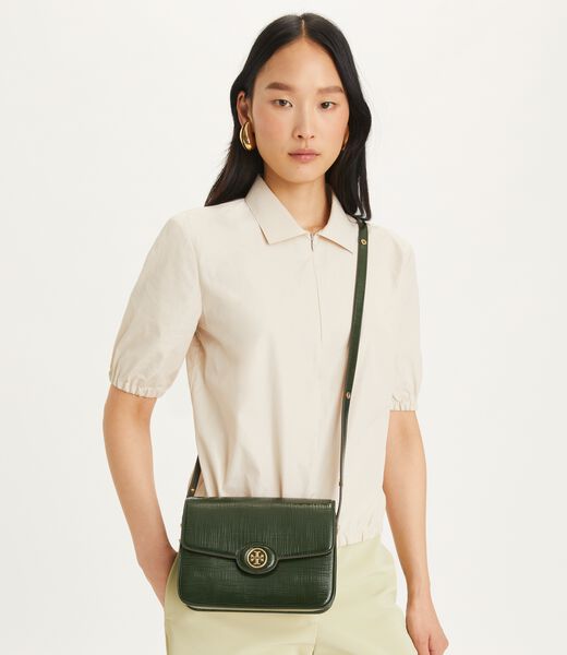 tory burch robinson crosshatched convertible shoulder bag