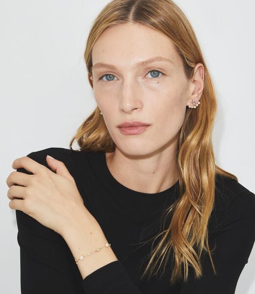 tory burch سوار رقيق من اللؤلؤ والنجوم