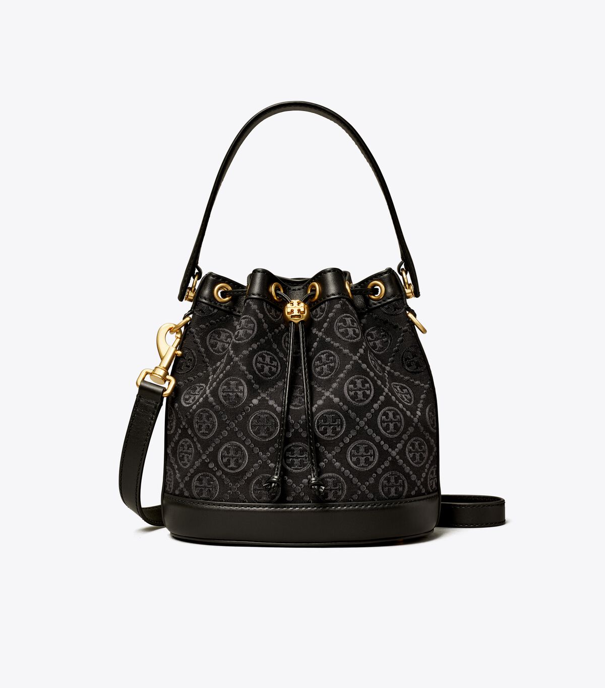tory burch t monogram bucket bag