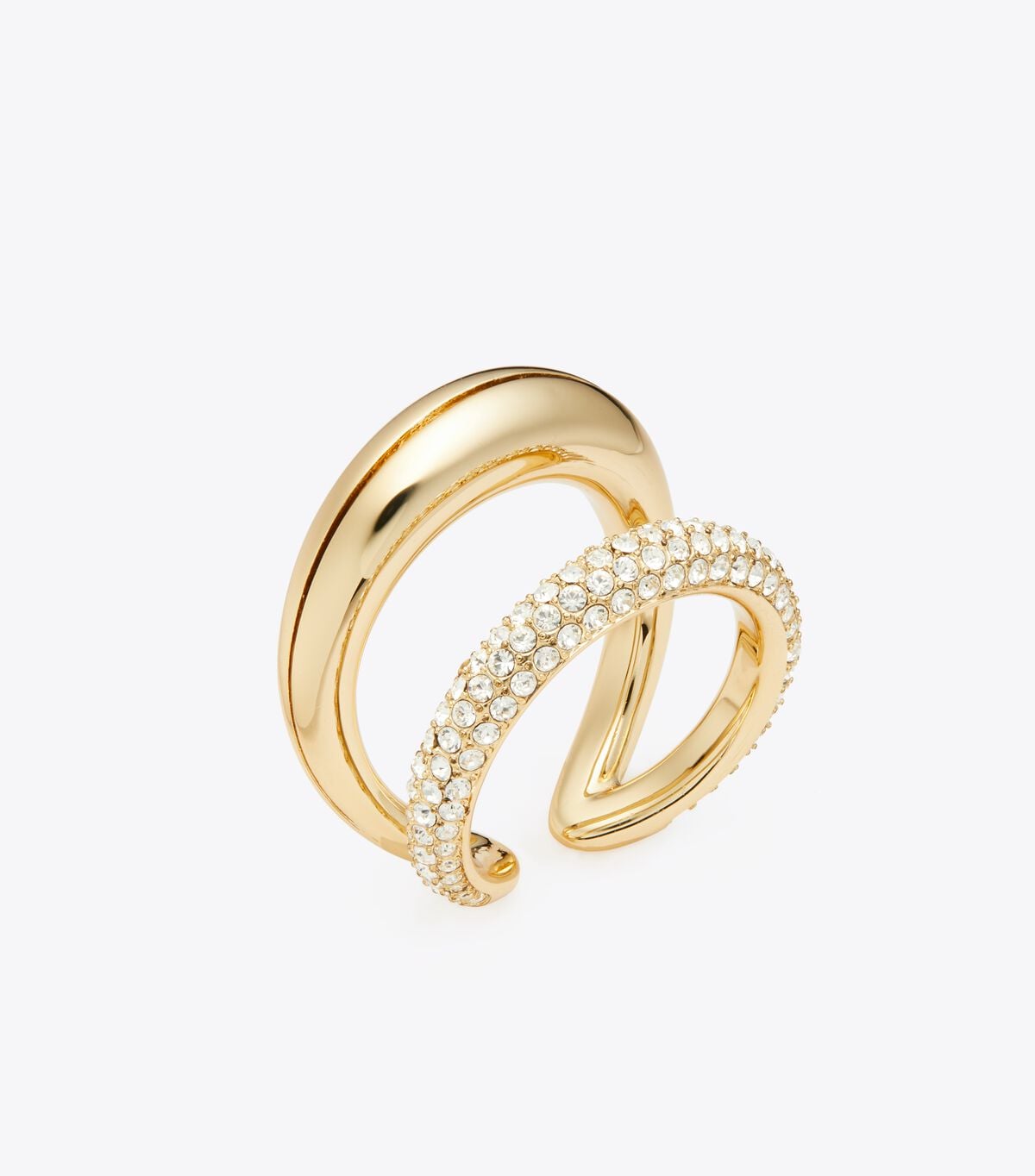 Pierced Pavé Double Ring tory burch pierced pav double ring