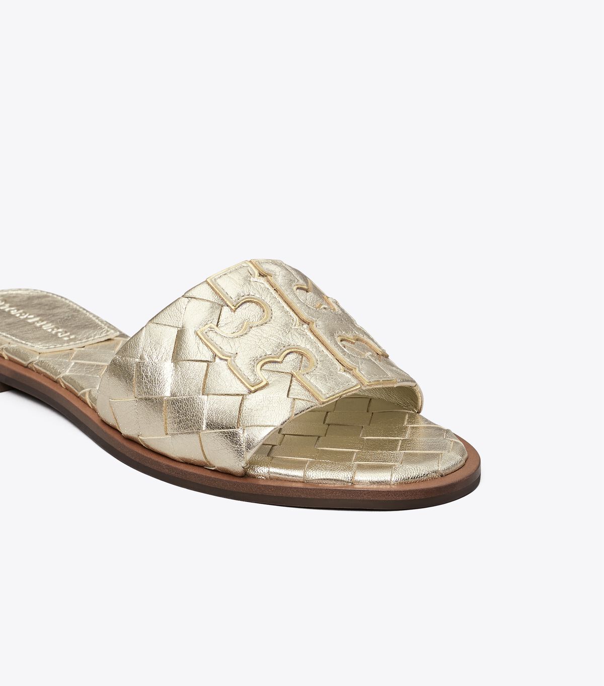 tory burch ines woven slide extended width