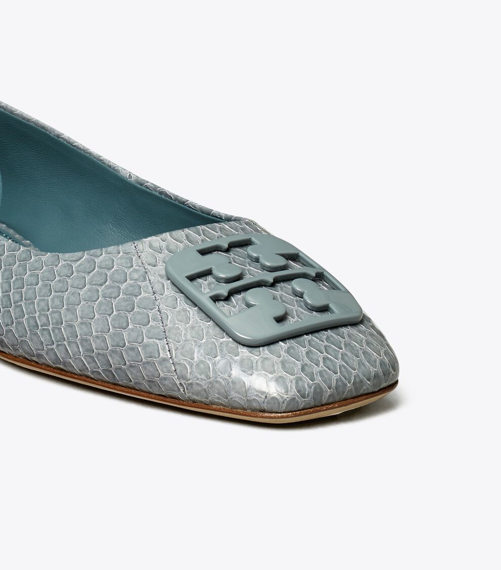 Georgia Snakeskin Ballet Flat, SMOKE BLUE- SNAKE Tory Burch KW