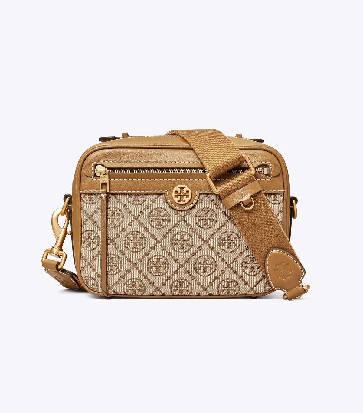 tory burch t monogram jacquard camera bag
