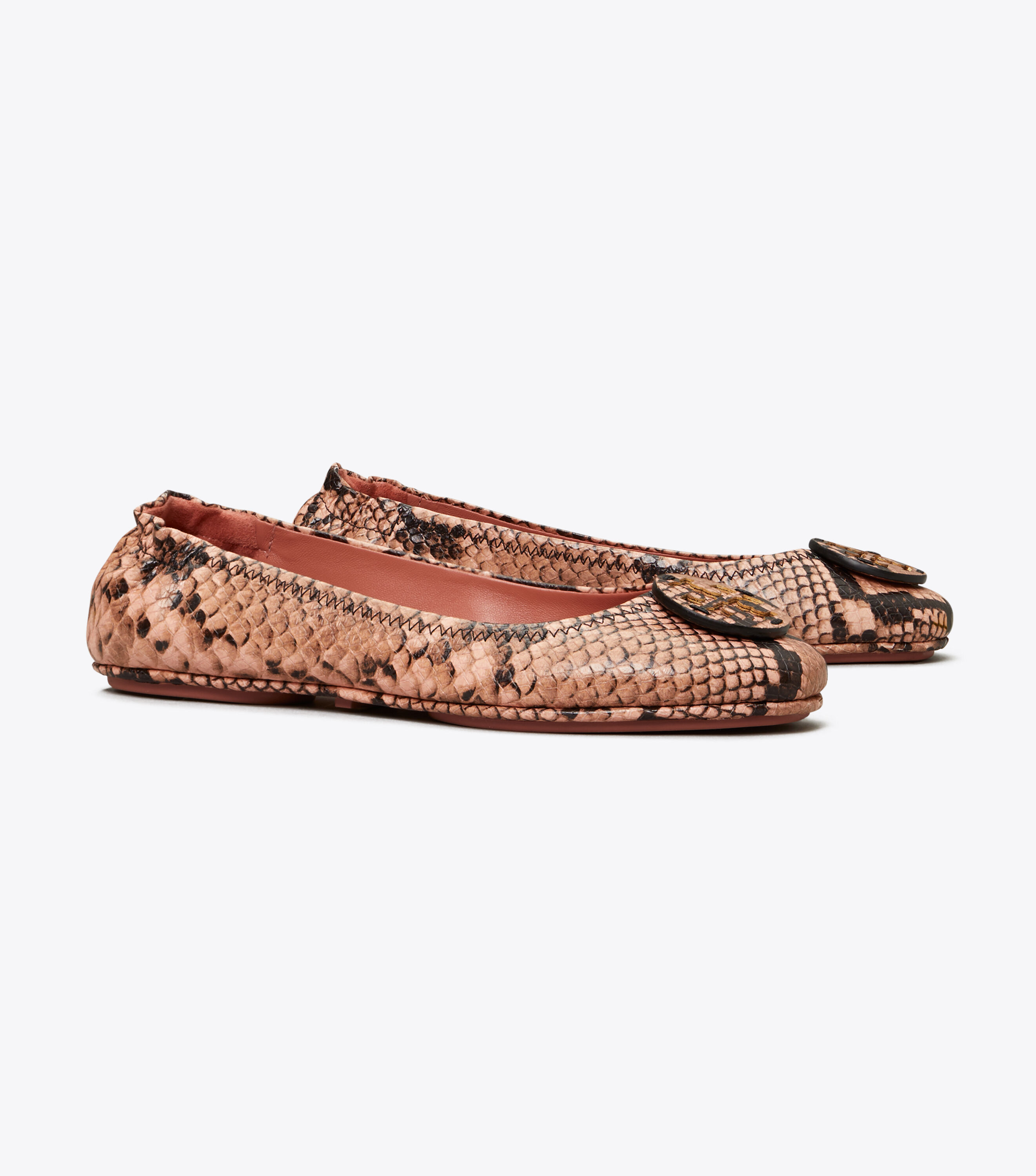 Tory burch minnie travel new arrivals ballet flat printed leather