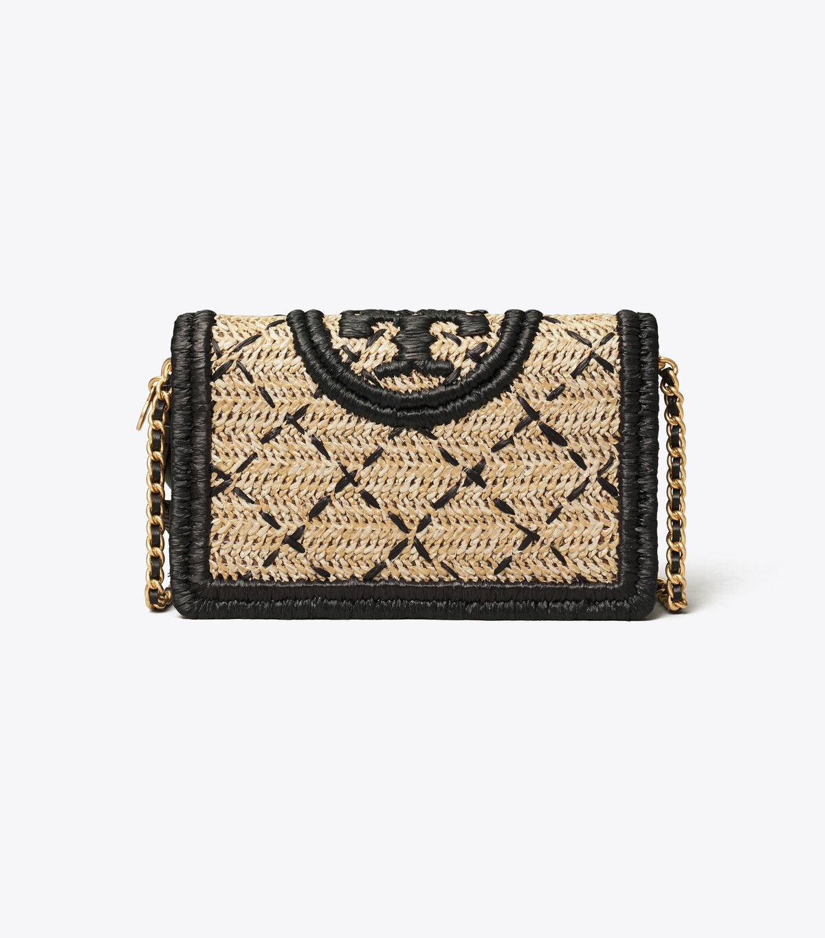 FLEMING SOFT STRAW WALLET CROSSBODY Tory Burch KWT