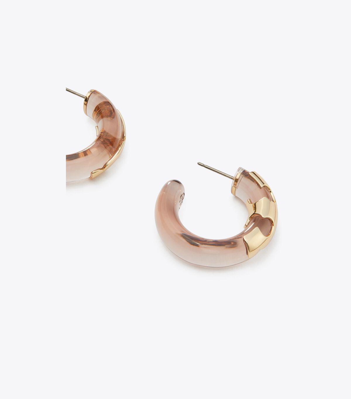 tory burch resin hoop earring