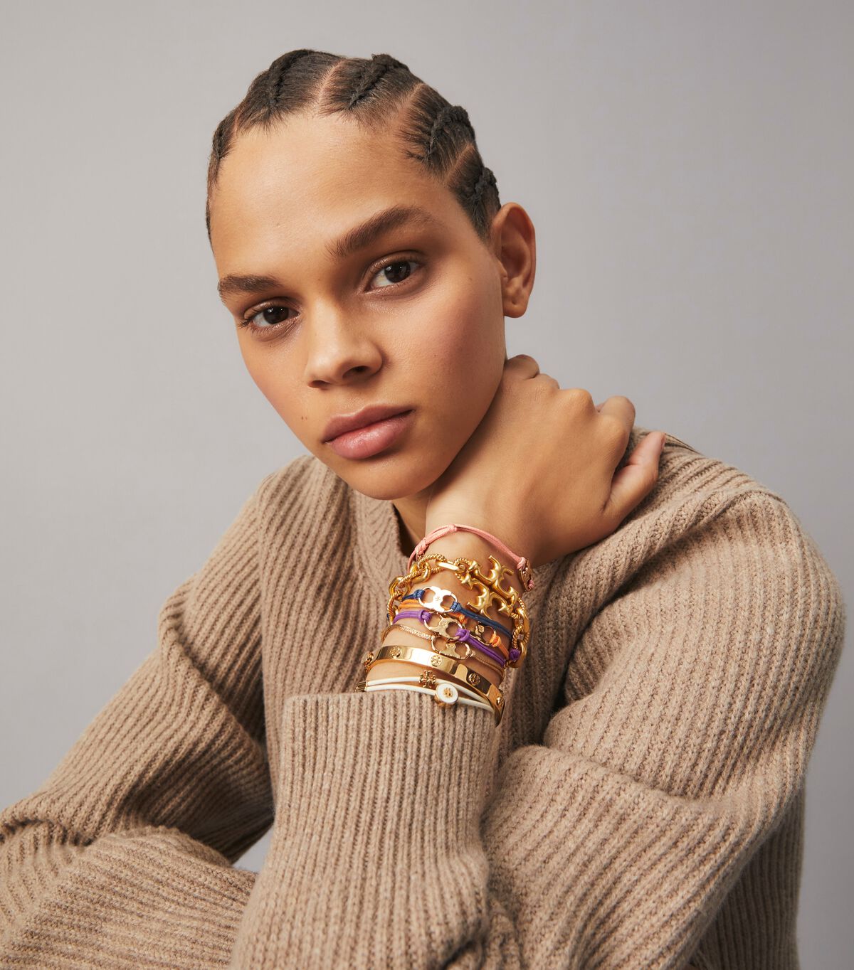 tory burch miller stud hinge bracelet 7mm