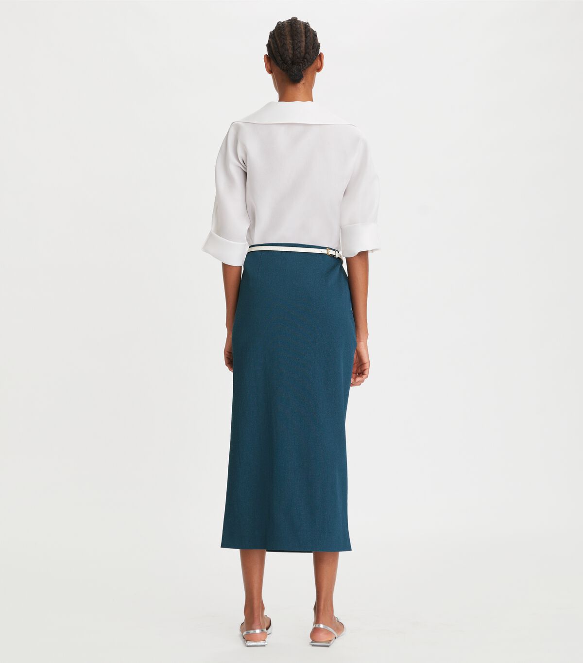 tory burch stretch faille wrap skirt