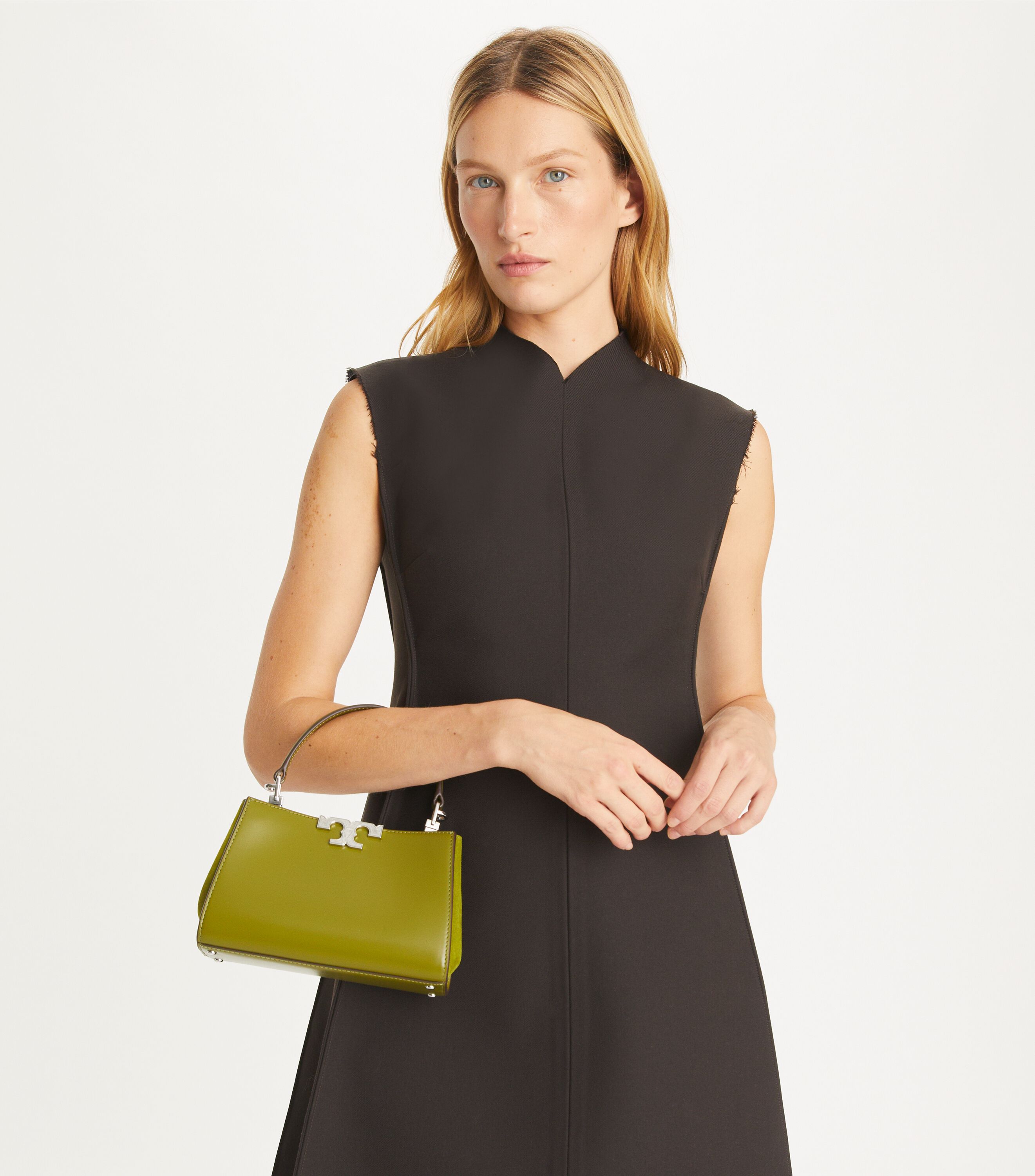 Mini Eleanor Satchel, Dark Matcha | Tory Burch KW