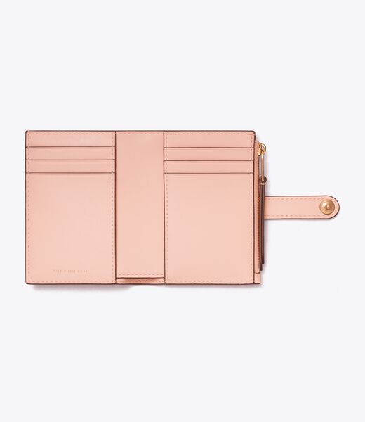 tory burch t monogram leather bi fold wallet