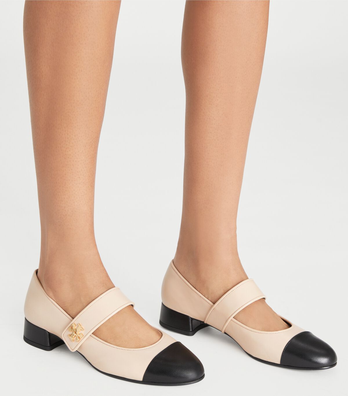 tory burch cap toe mary jane heeled ballet