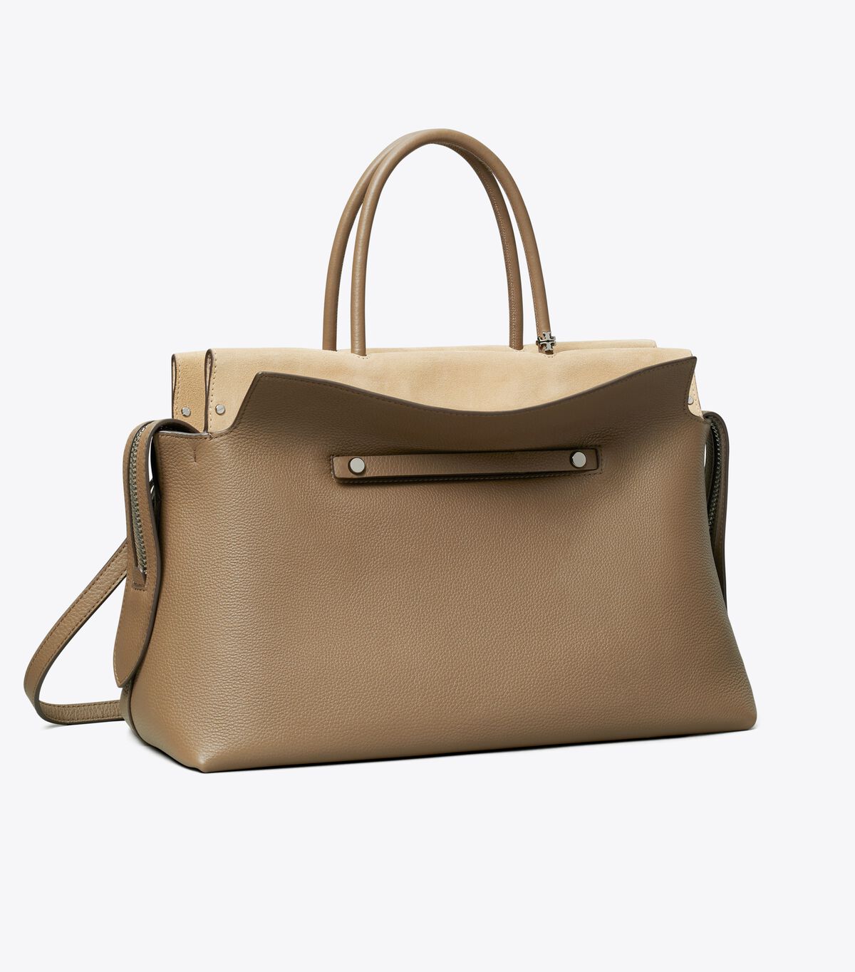 tory burch large mercer pebbled satchel