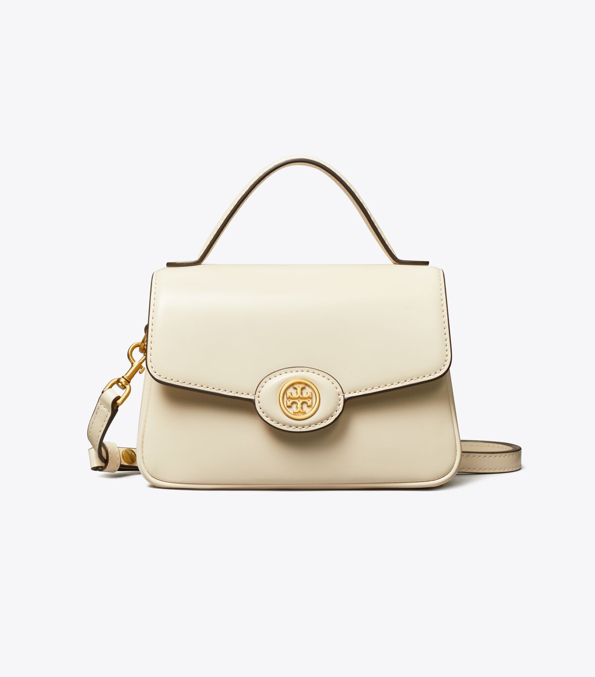 tory burch small robinson spazzolato top handle bag