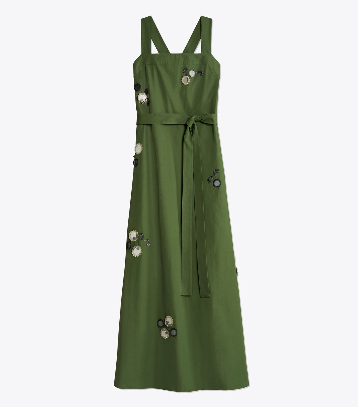 Embroidered Poplin Dress