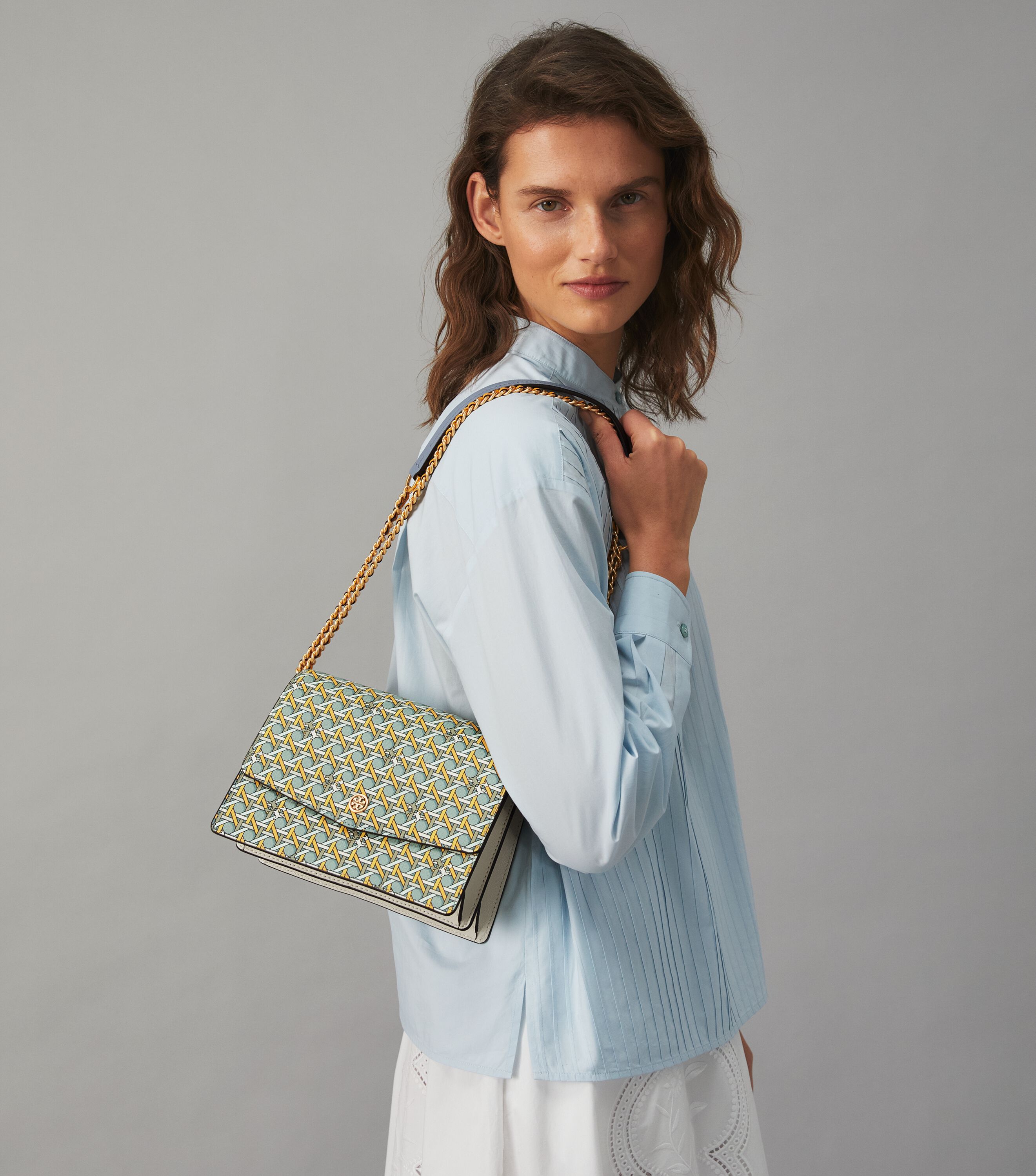 Tory burch robinson clearance printed shoulder bag