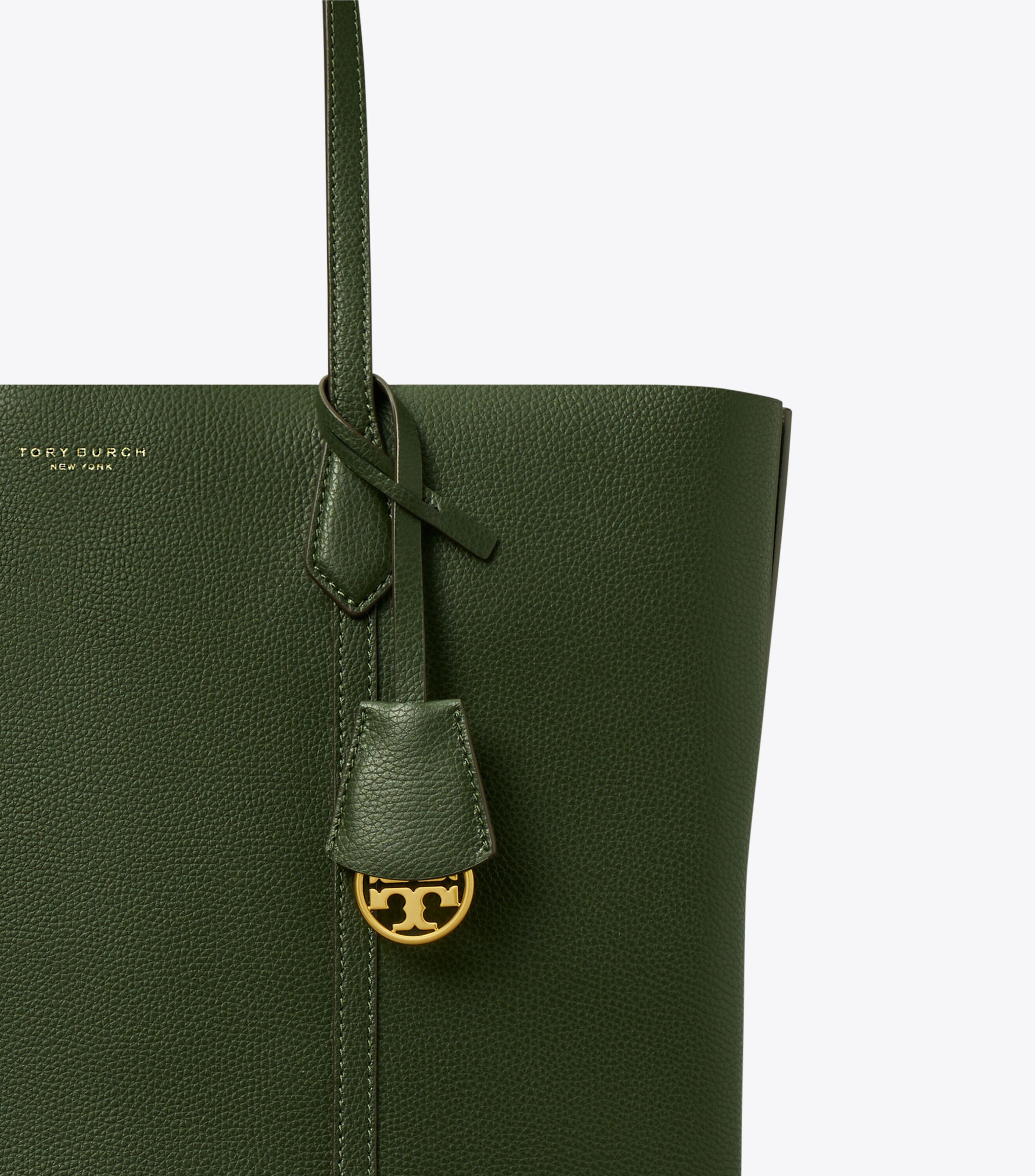 Perry Triple-Compartment Tote, Basil | Tory Burch KW