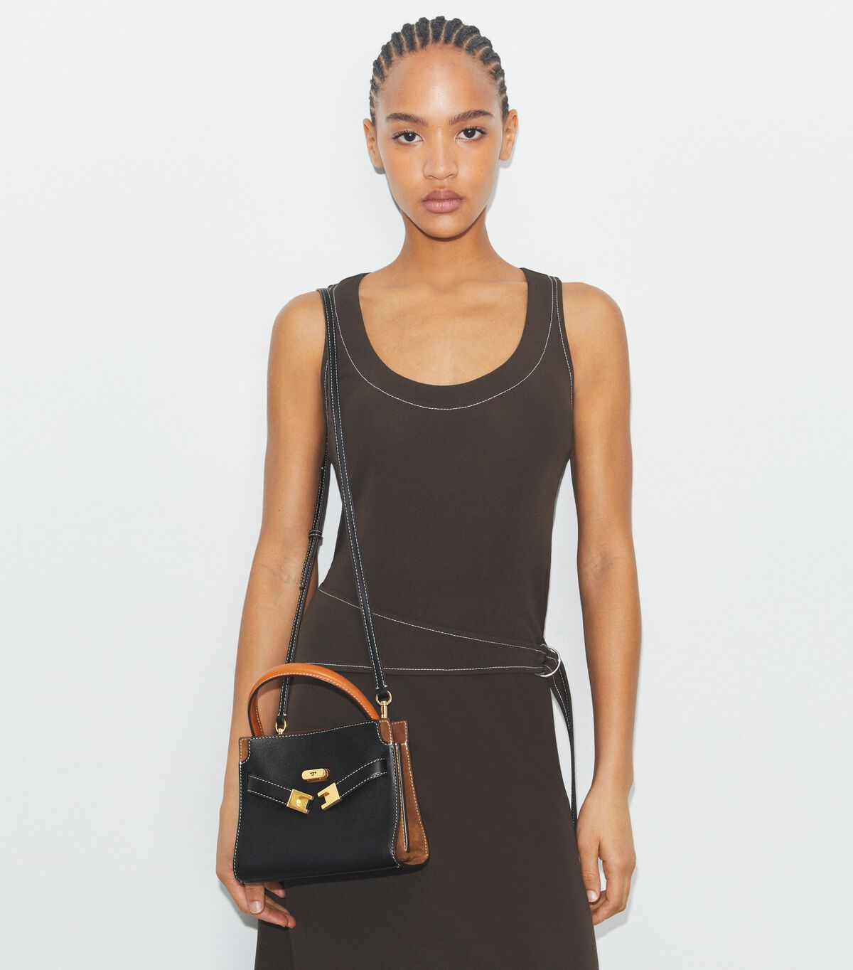 tory burch petite lee radziwill double bag