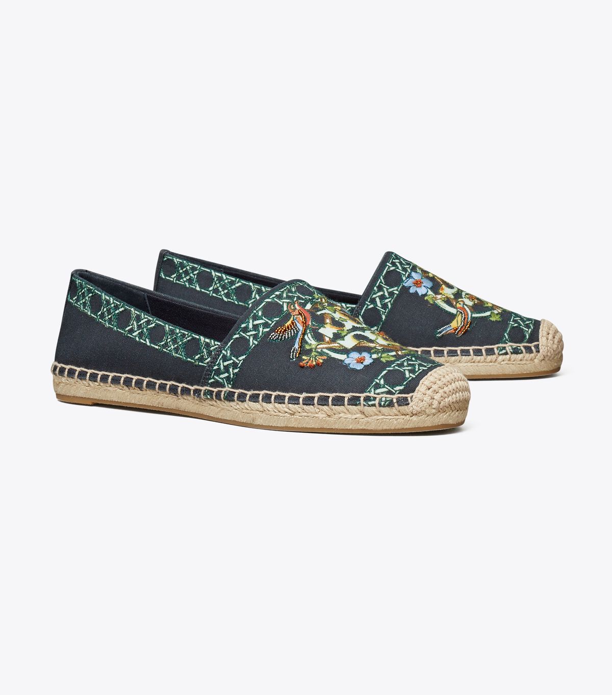 Printed Canvas Espadrille